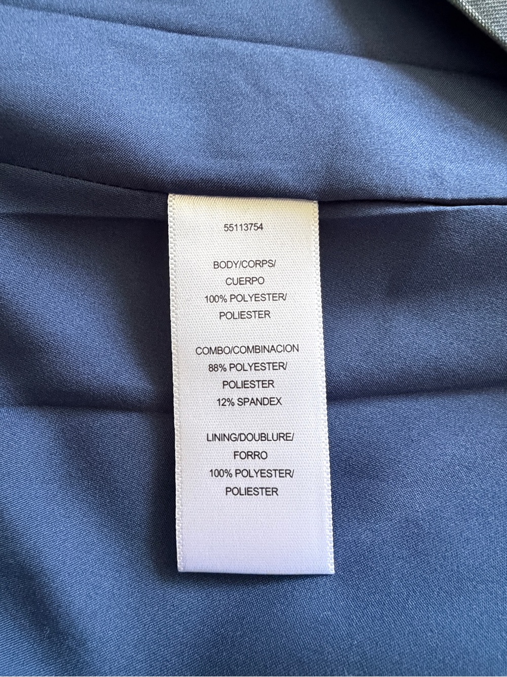 Kay Unger Kate Floral Pleated Gown Blue Dark Ink Size 12 NWT $358 - Picture 10 of 12